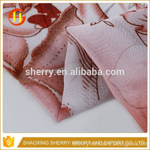 Famous brand soft korean chiffon printed fabric